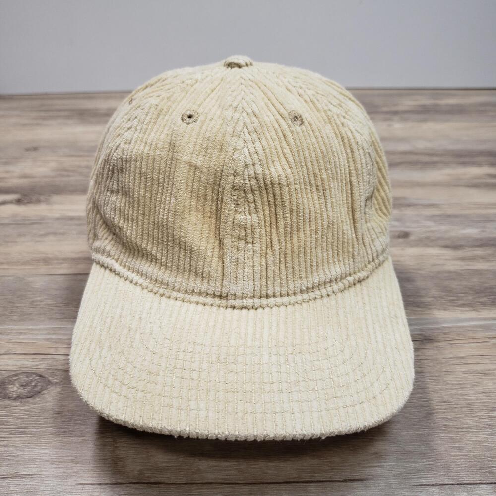 Madewell Hat Cap Strap Back One Size Beige Corduroy Casual Adjustable Womens